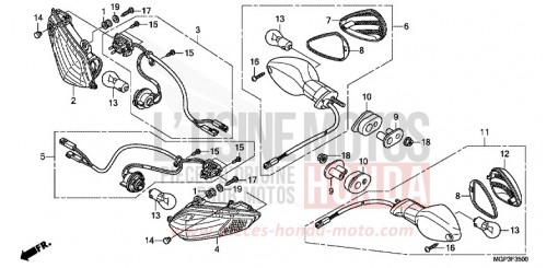 CLIGNOTANT CBR1000RRC de 2012